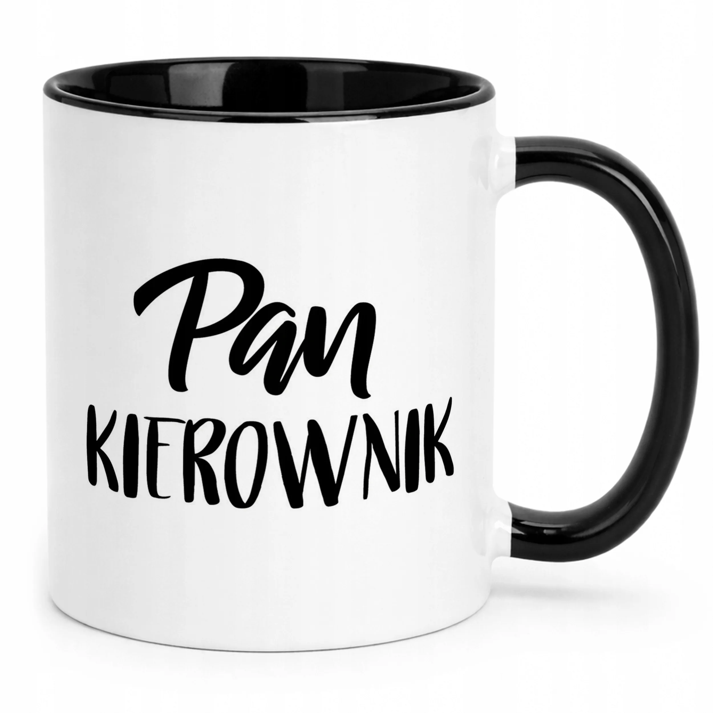 Kubek Czarny Pan Kierownik Dla Mężczyzny Praca Prezent