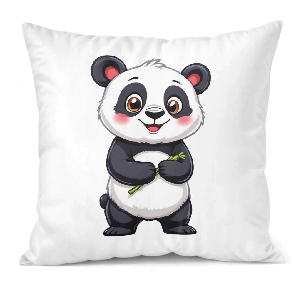 Poduszka 38x38cm Panda Zwierzak Słodki Dla Dzieci Prezent