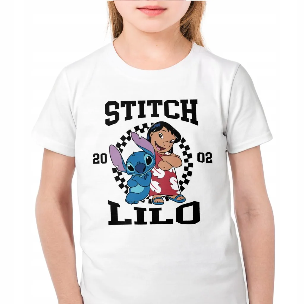Koszulka biała dziecięca Stitch Lilo i Stich Dla Fanów
