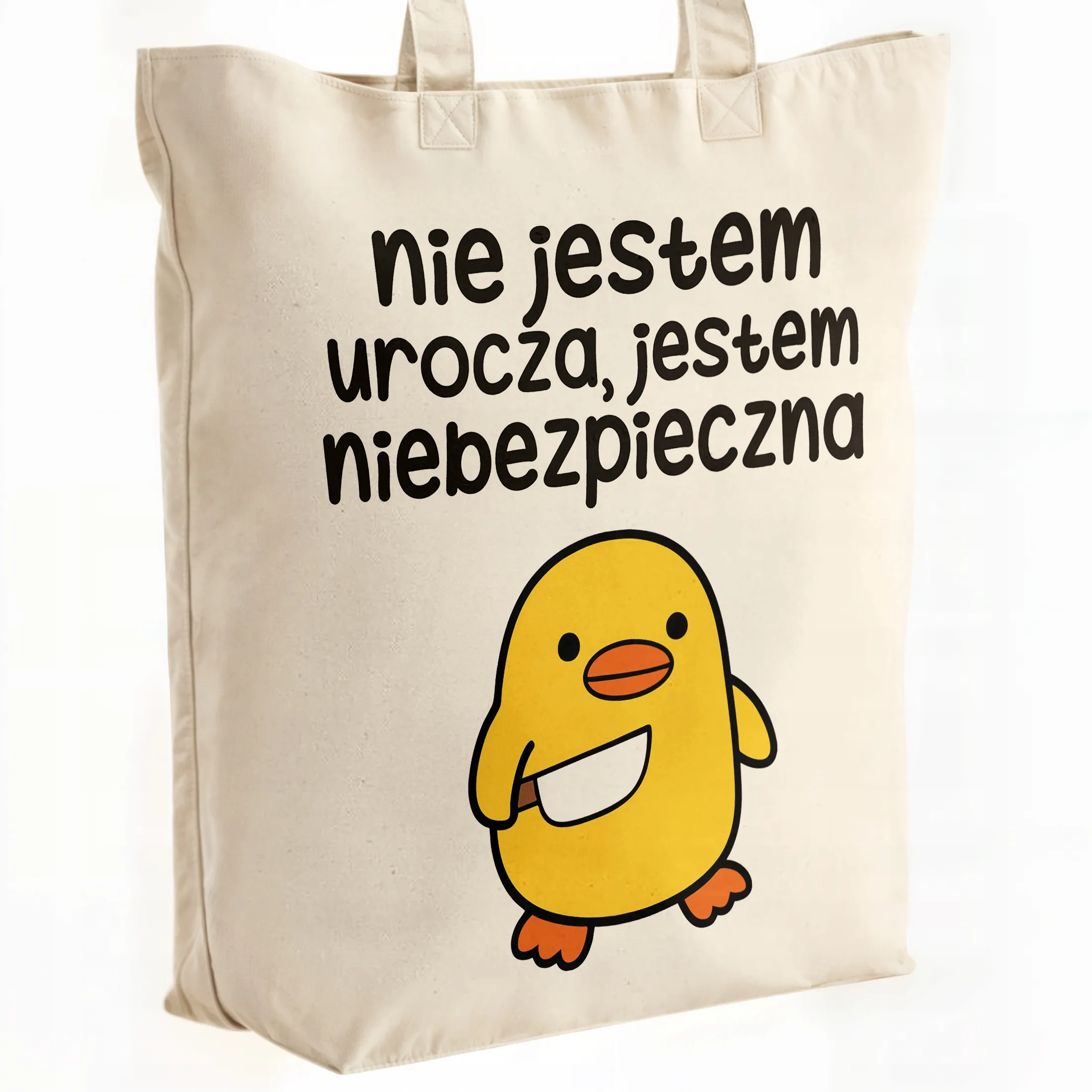 Torba bawełniana premium Nie Jestem Urocza Zabawny Prezent