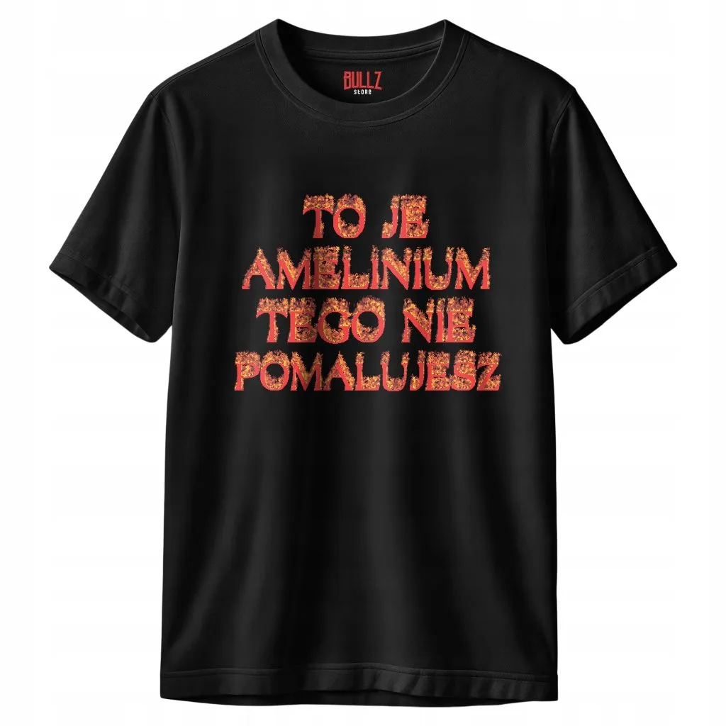 Koszulka czarna męska To Je Amelinium Śmieszne Memy r. 3XL
