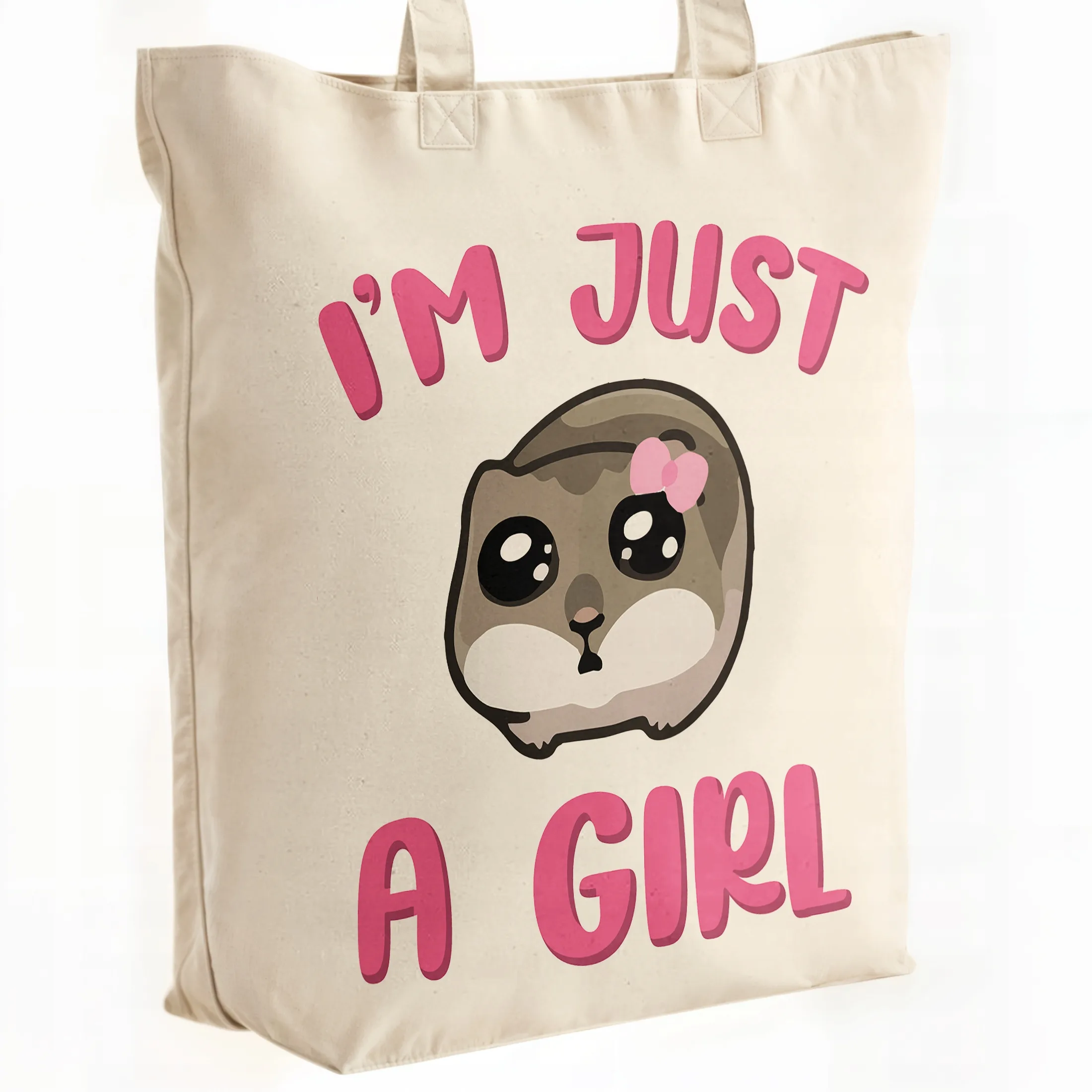 Torba bawełniana premium I’m Just A Girl Mem Zabawny Prezent