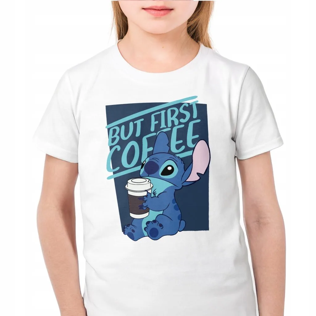 Koszulka biała dziecięca Stitch Lilo i Stich Dla Fanów
