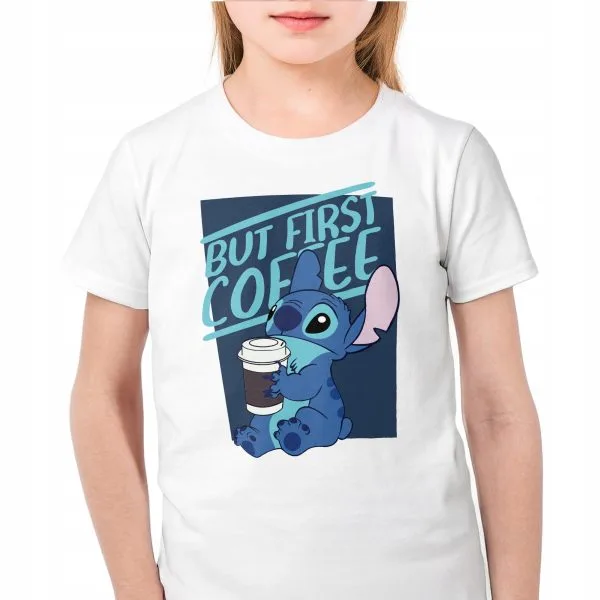 Koszulka biała dziecięca Stitch Lilo i Stich Dla Fanów