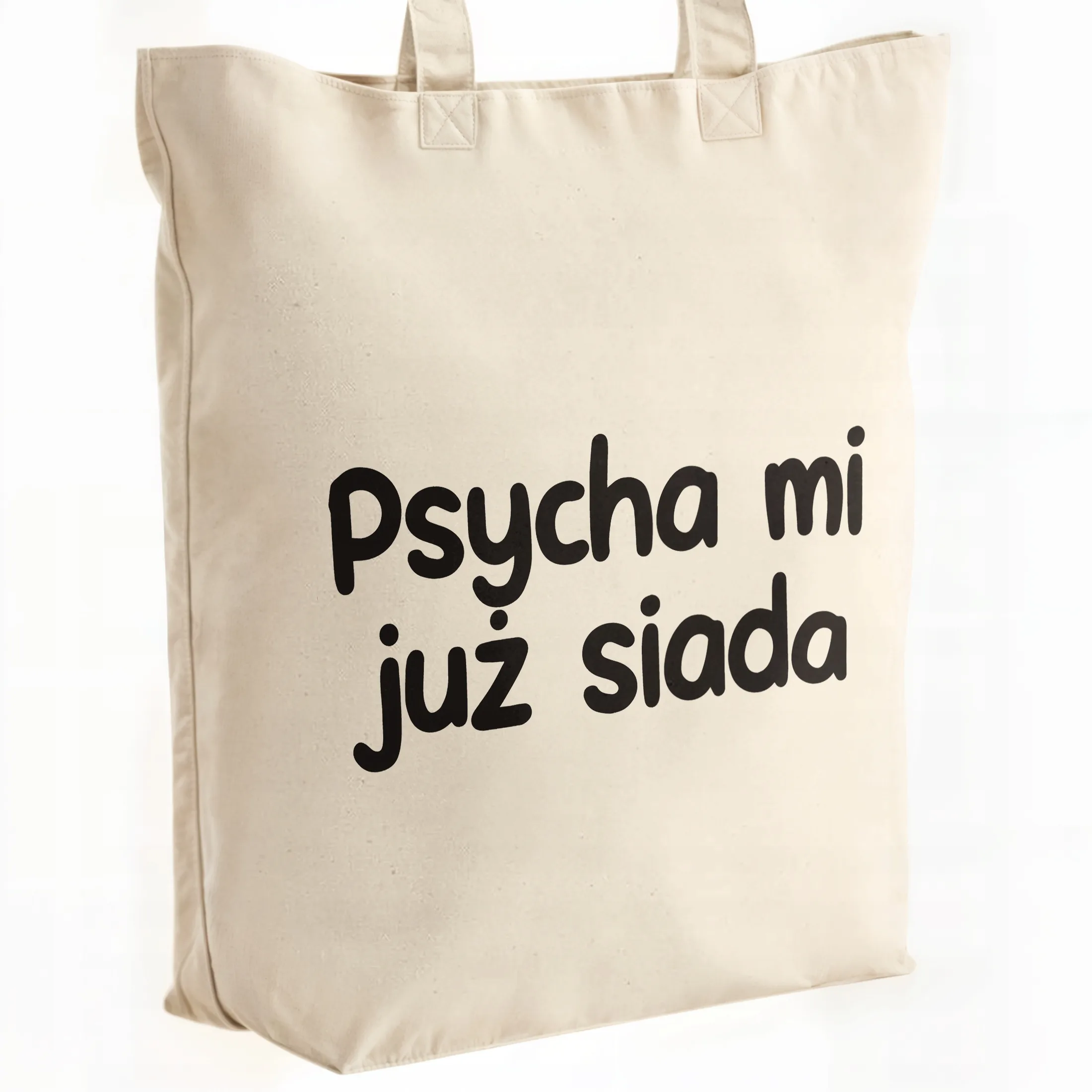 Torba bawełniana premium Psycha Mi Już Siada Zabawny Prezent