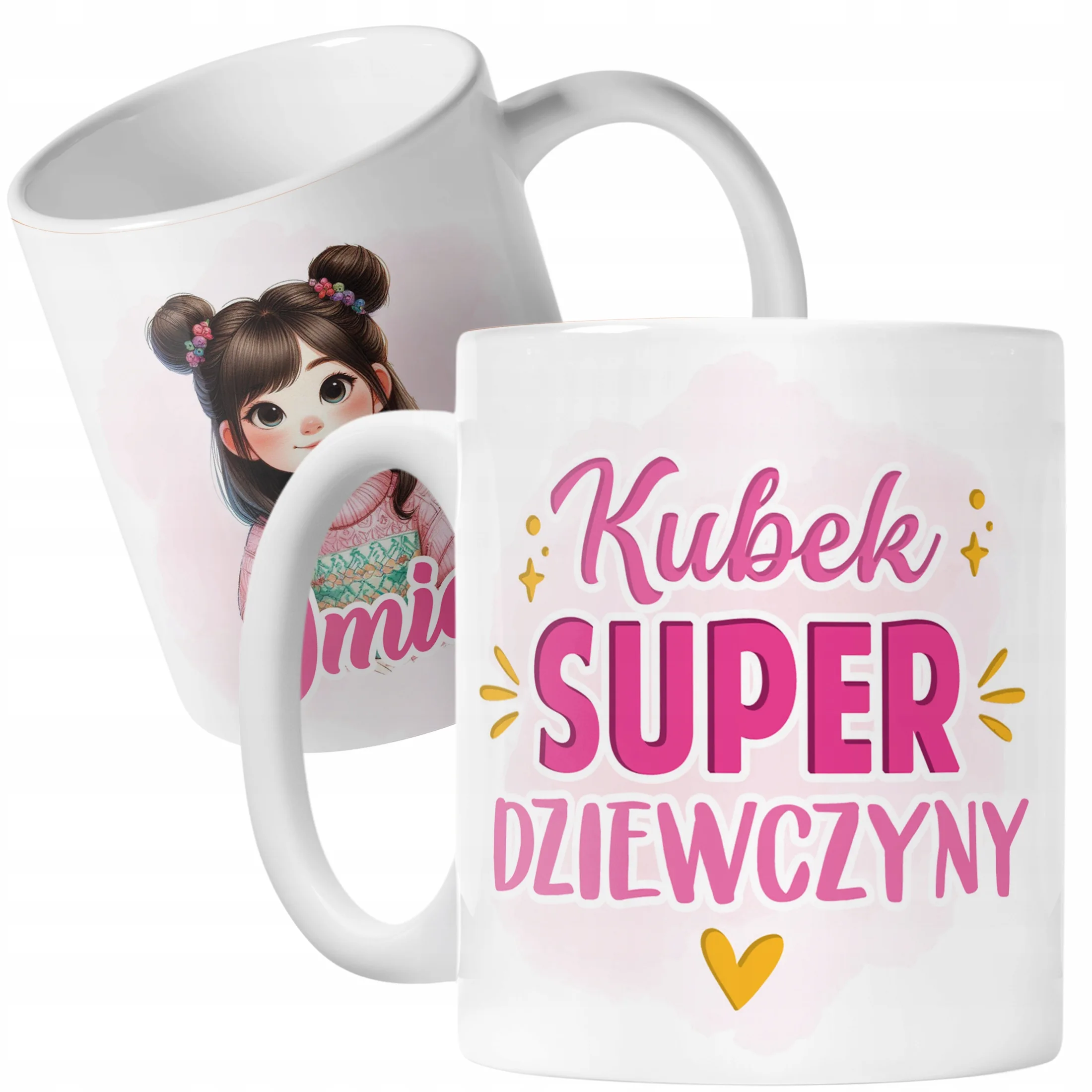 Kubek Ceramiczny Personalizowany Dzień Kobiet Dla Dziewczynki Prezent