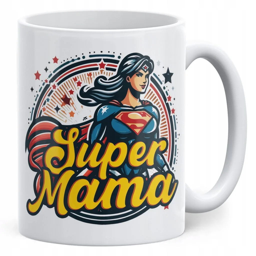 Kubek ceramiczny Dzień Matki Dla Mamy Prezent Upominek Super Mama