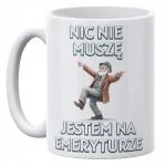 Kubek ceramiczny 330 ml Dla Emeryta Z Okazji Emerytury Prezent Zabawny