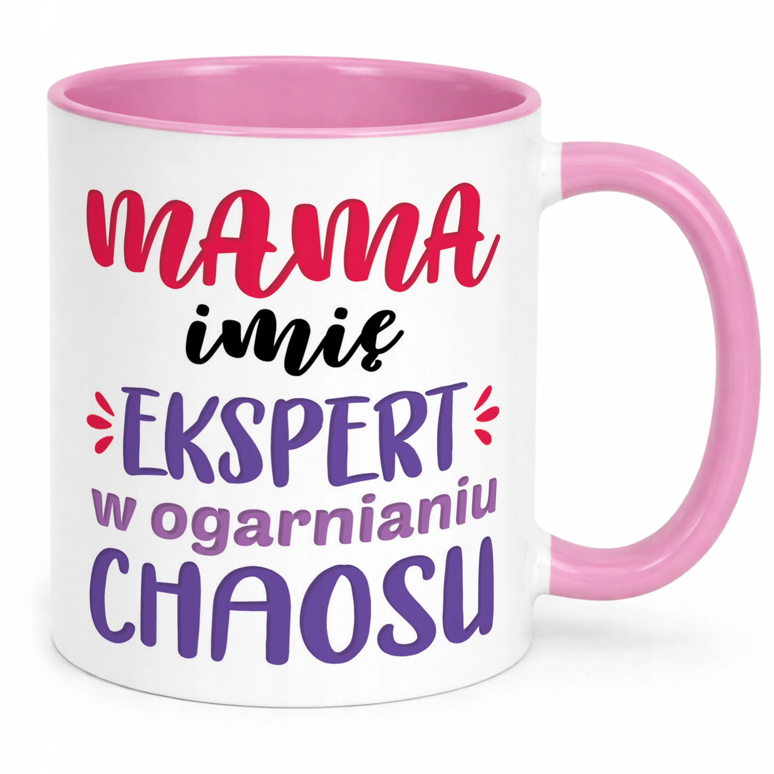 Kubek Różowy Personalizowany Dzień Matki Dla Mamy Prezent Upominek