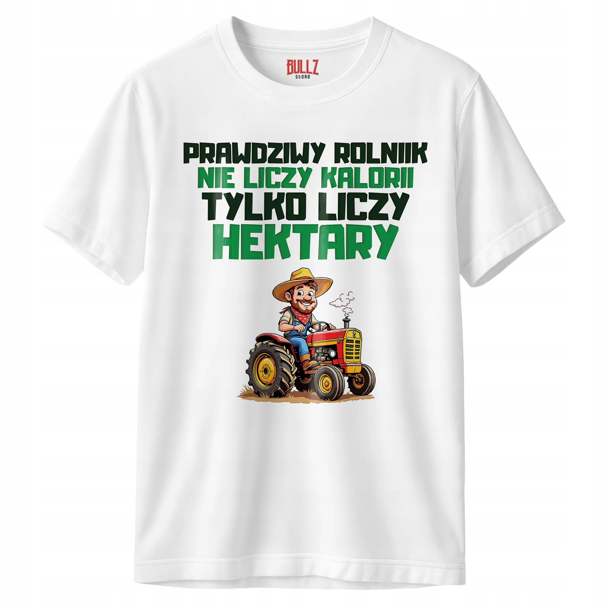 Koszulka biała męska Dla Rolnika Zabawny Prezent Upominek