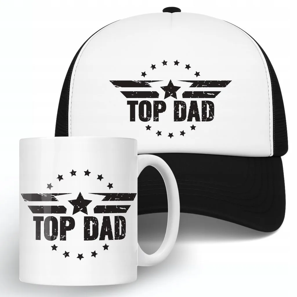 Zestaw Kubek + Koszulka Dzień Ojca Dla Taty Top Dad Prezent