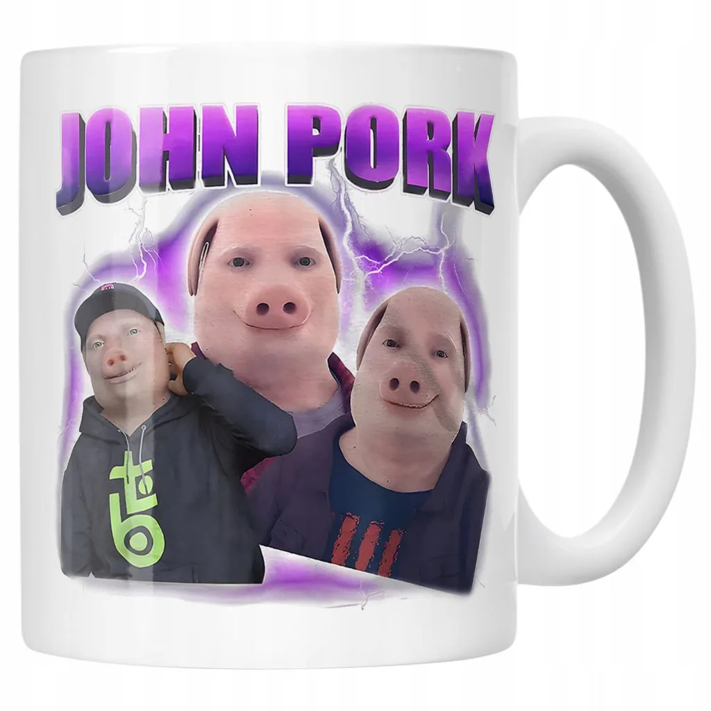 Kubek ceramiczny John Pork viral tiktok brainrot mem