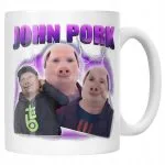 Kubek ceramiczny John Pork viral tiktok brainrot mem