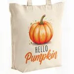 Torba bawełniana premium Jesień Hello Pumpkin Dynia Prezent