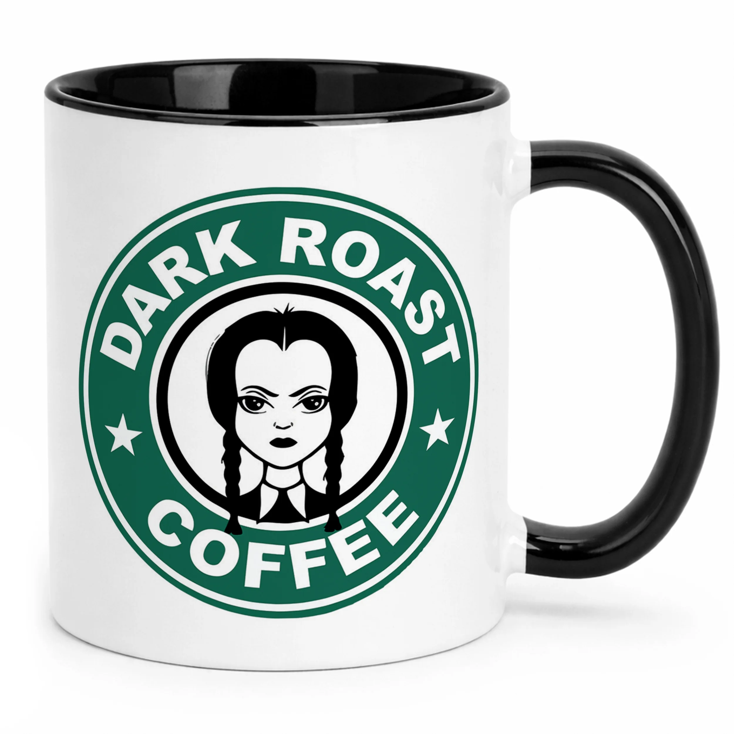 Kubek Czarny Nevermore Wednesday Addams Dla Fanów Prezent