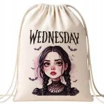 Plecak bawełniana Nevermore Wednesday Dla Fanów Serialu Prezent