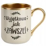 Kubek Premium Złoty Ecru Dzień Kobiet Zabawny Prezent Upominek Dla Kobiety