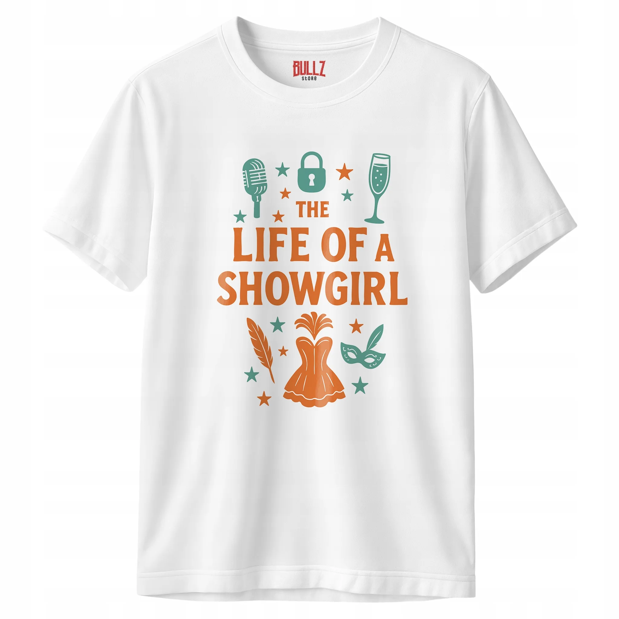 Koszulka biała męska Taylor Swift The Life Of A Showgirl Prezent r. 3XL