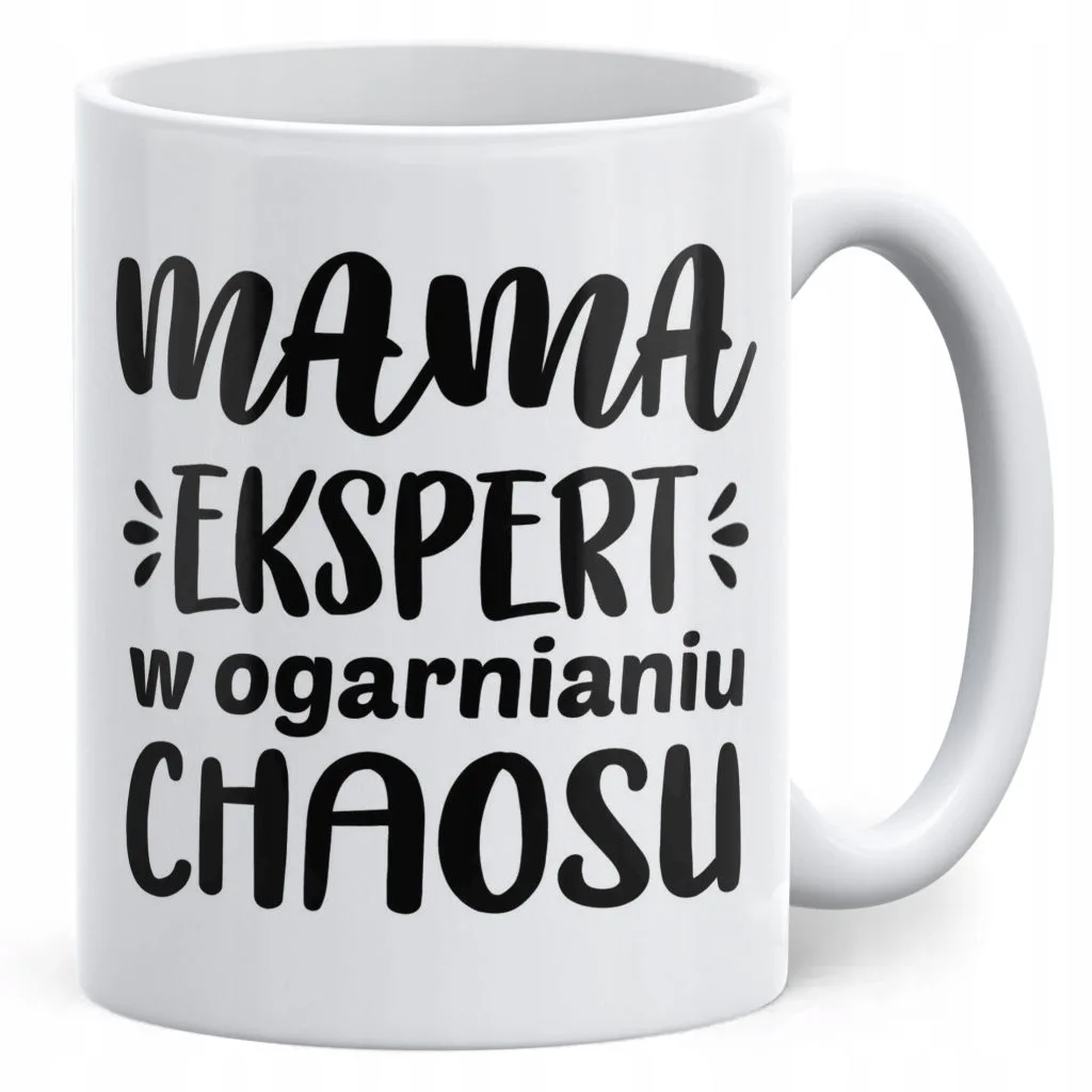 Kubek ceramiczny Dzień Matki Dla Mamy Prezent Ekspert W Ogarnianiu Chaosu