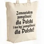 Torba bawełniana premium na zakupy 1670 Zamawiałem Pomyślność Dla Polski