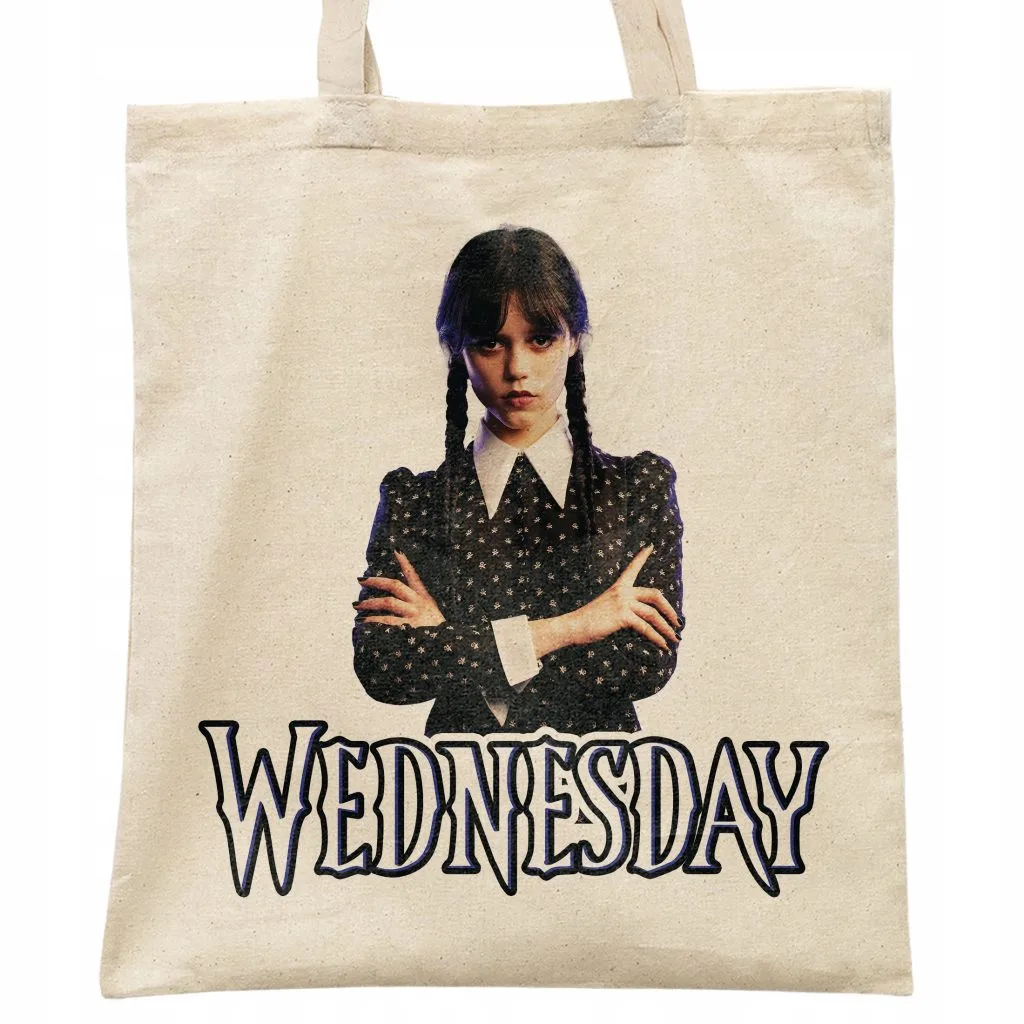 Torba bawełniana na zakupy Nevermore Wednesday Dla Fanów Serialu