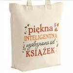 Torba bawełniana premium prezent na Dzień Kobiet Piękna Inteligentna