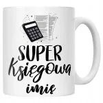 Kubek Ceramiczny Personalizowany Super Księgowa Dla Księgowej Prezent