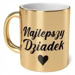 Kubek ceramiczny Złoty 330 ml Dzień Dziadka Prezent Najlepszy Dziadek