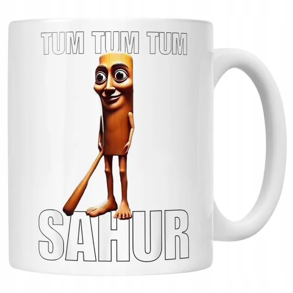 Kubek ceramiczny Tung Tum Tum Sahur viral tiktok brainrot mem