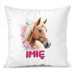 Poduszka 38x38cm Personalizowana Z Koniem Koń Słodki Dla Dzieci