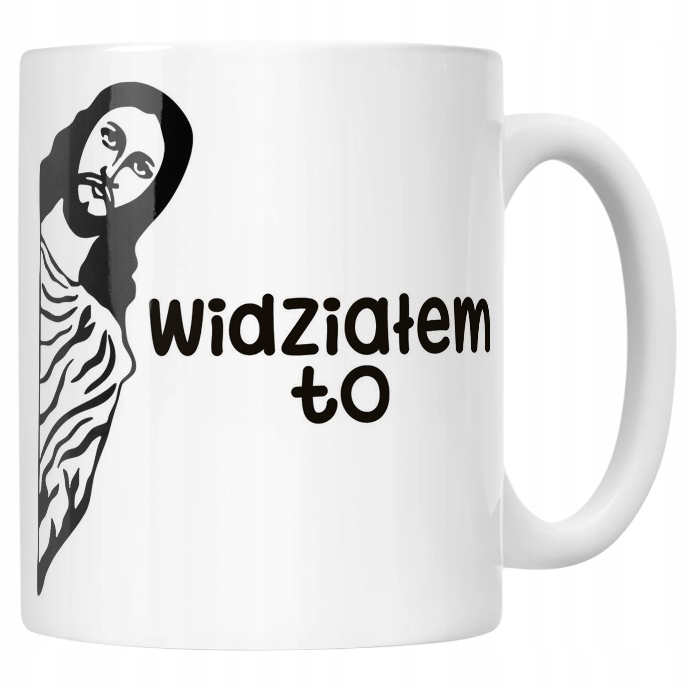 Kubek ceramiczny Widziałem To Jezus Śmieszny Zabawny Prezent