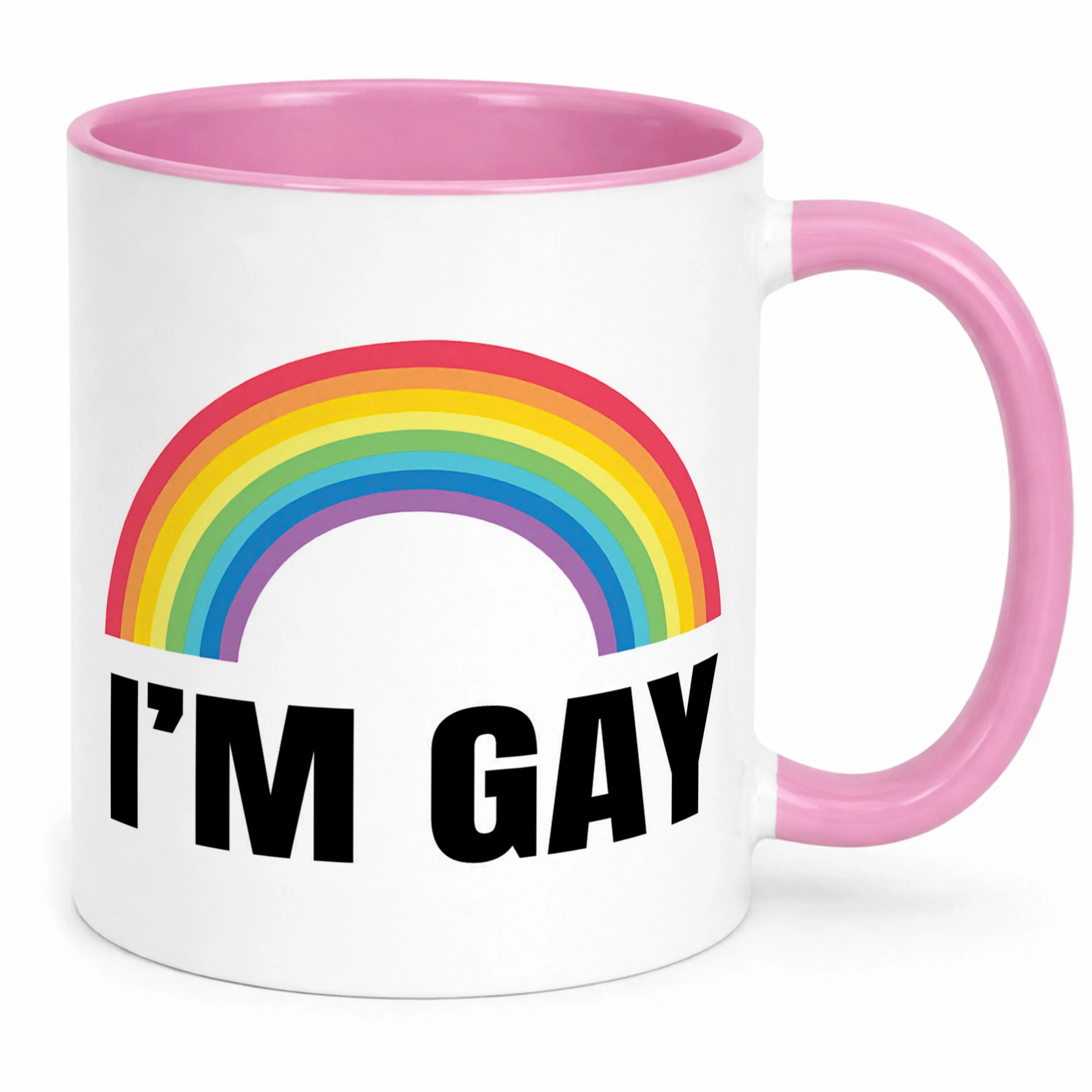 Kubek Różowy I’M GAY Tęcza LGBT Jestem Gejem