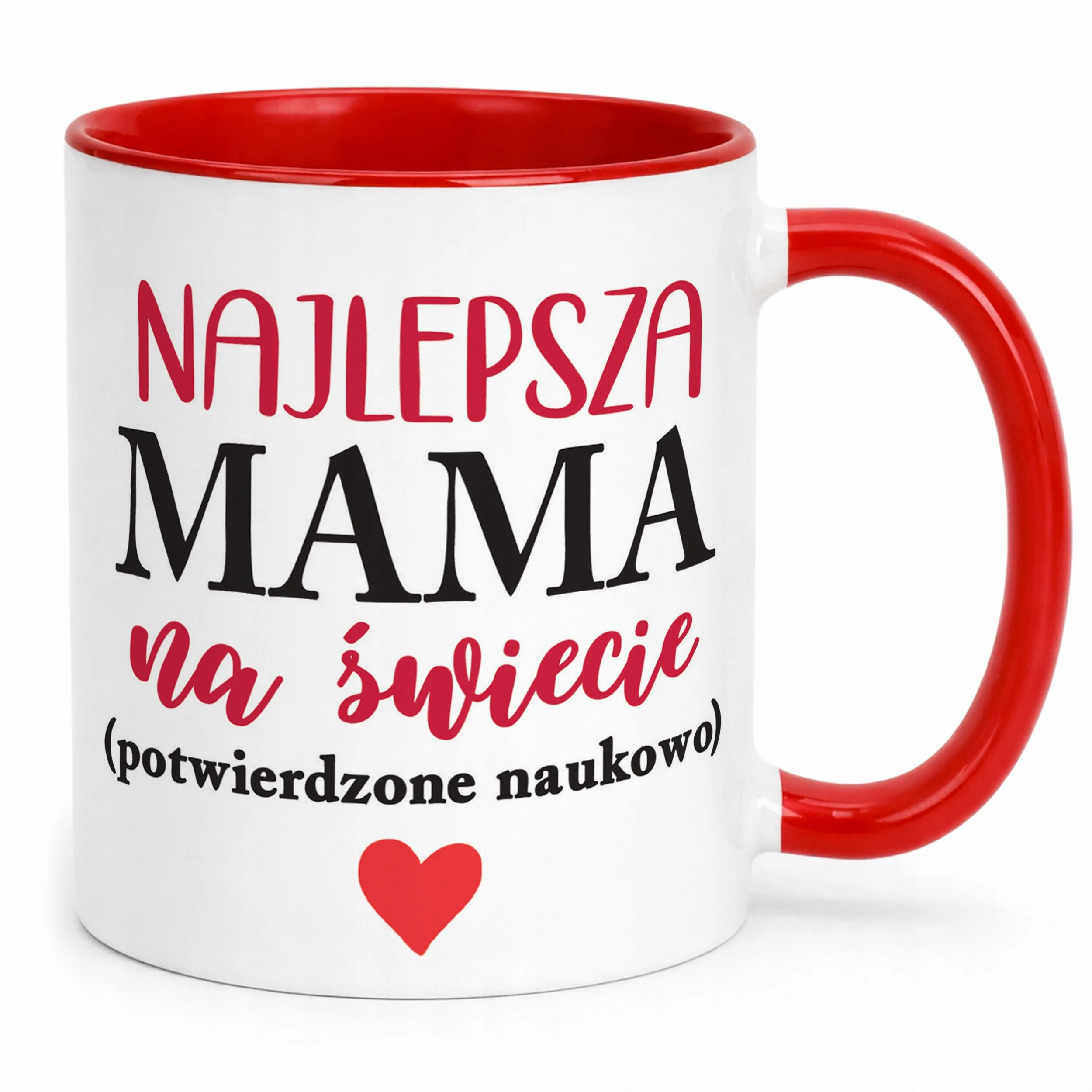 Kubek Czerwony Dzień Matki Dla Mamy Prezent Najlepsza Mama na Świecie