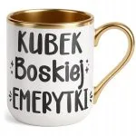 Kubek Premium Złoty Z okazji Emerytury Dla Emerytki Prezent