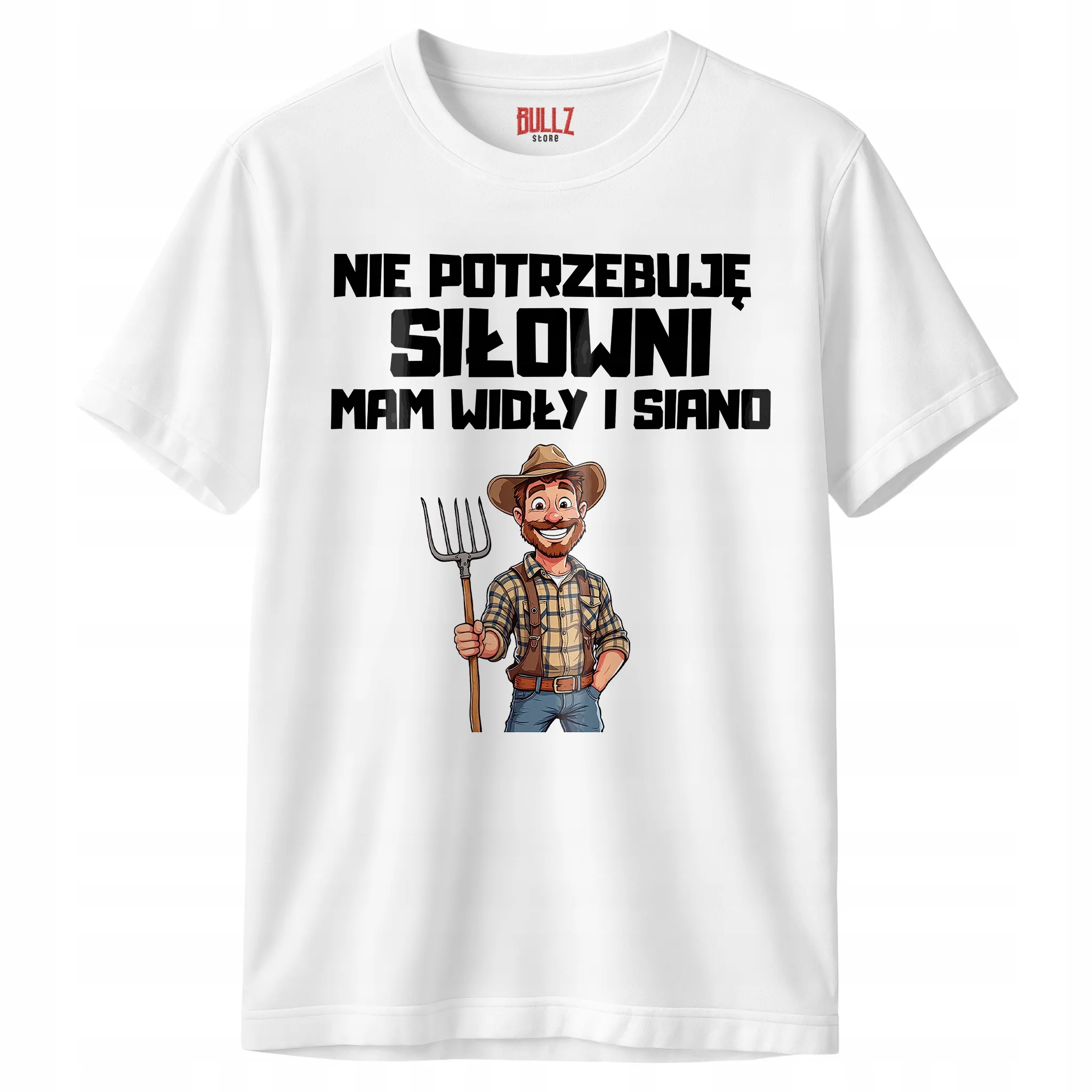 Koszulka biała męska Dla Rolnika Zabawny Prezent Upominek r. 3XL