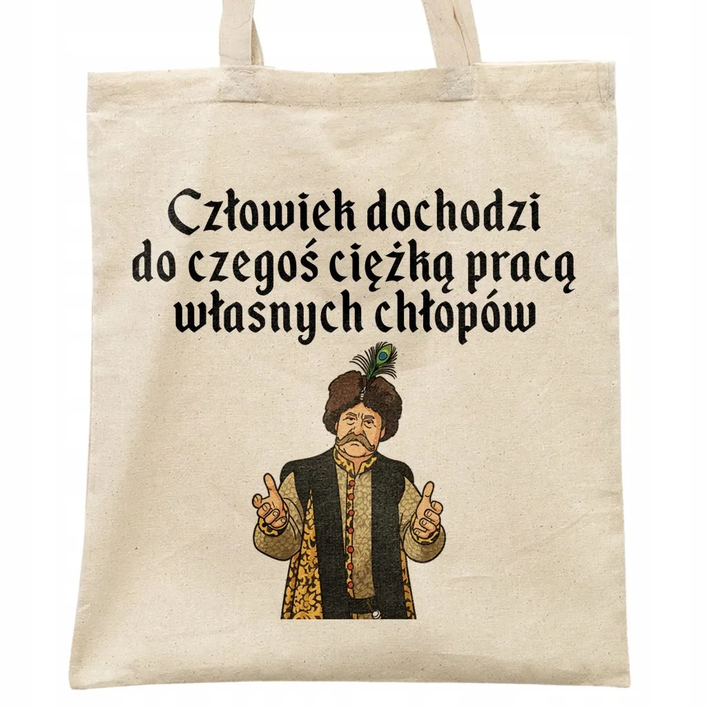 Torba bawełniana na zakupy 1670 Człowiek Dochodzi Do Czegoś