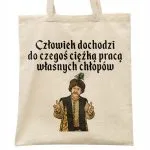 Torba bawełniana na zakupy 1670 Człowiek Dochodzi Do Czegoś