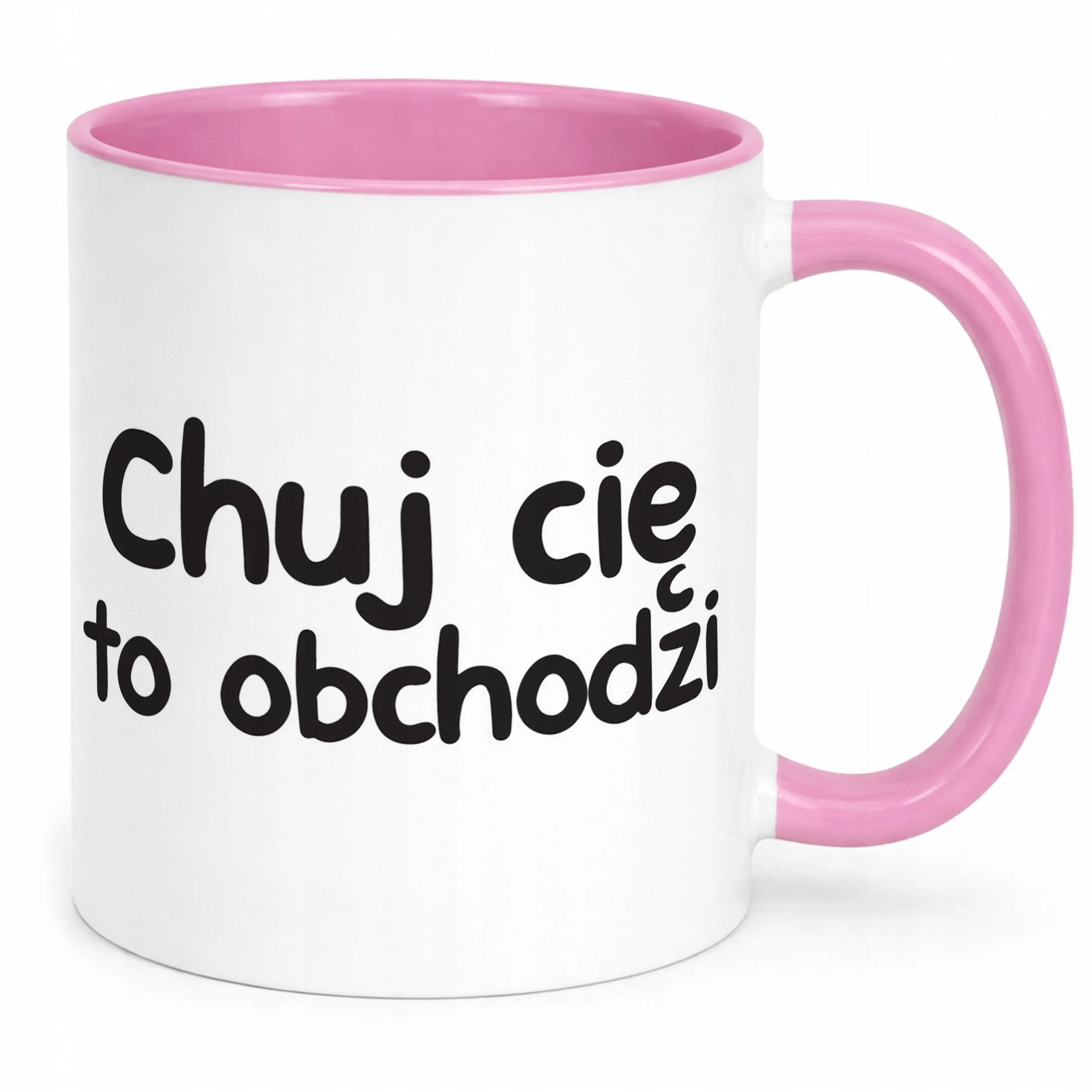 Kubek Różowy Ch*j Cię To Obchodzi Śmieszny Zabawny Prezent