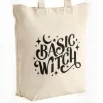 Torba bawełniana premium Halloween Basic Witch Jesień Wiedźma Prezent