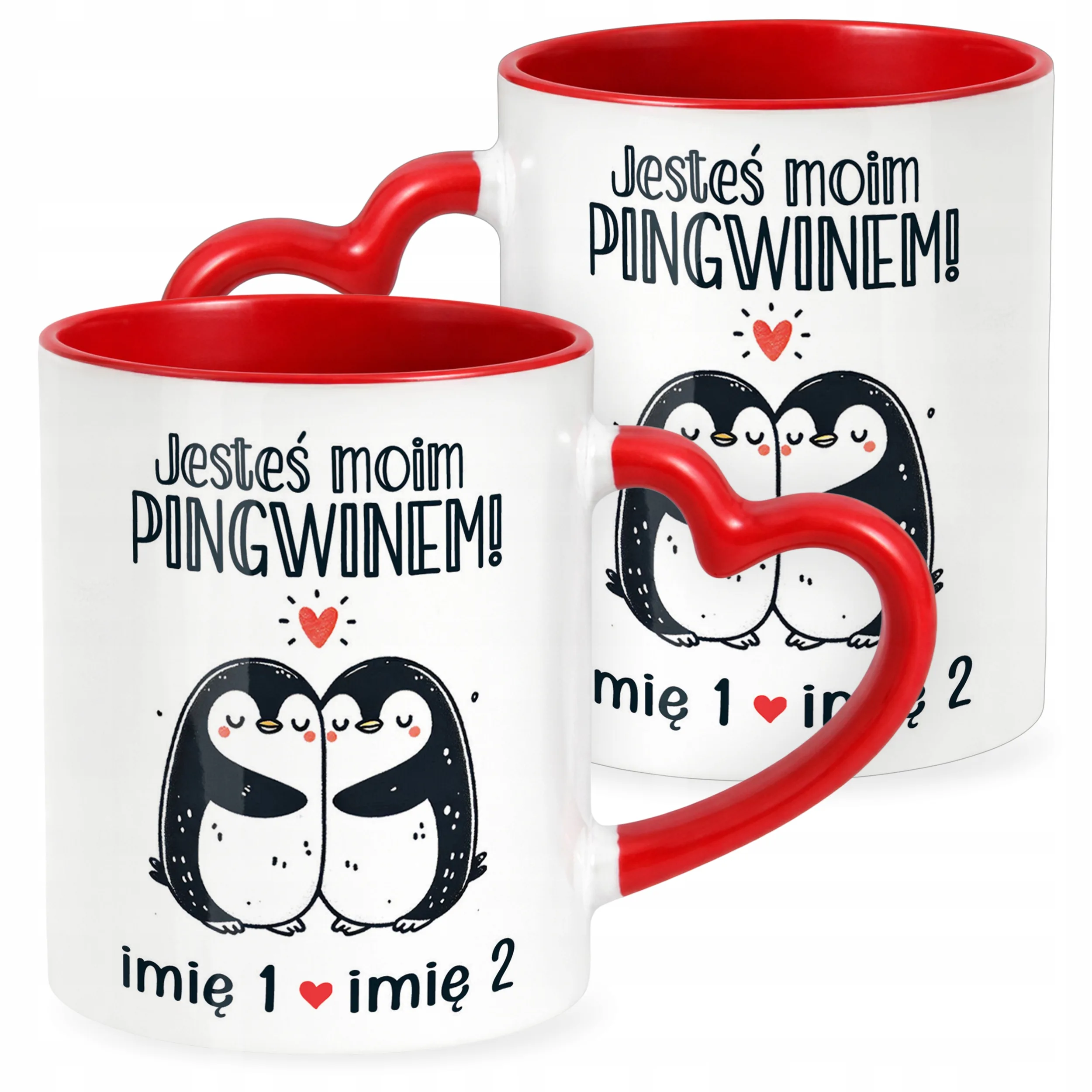 Kubek Walentynkowy Personalizowany Serce Walentynki Prezent Upominek