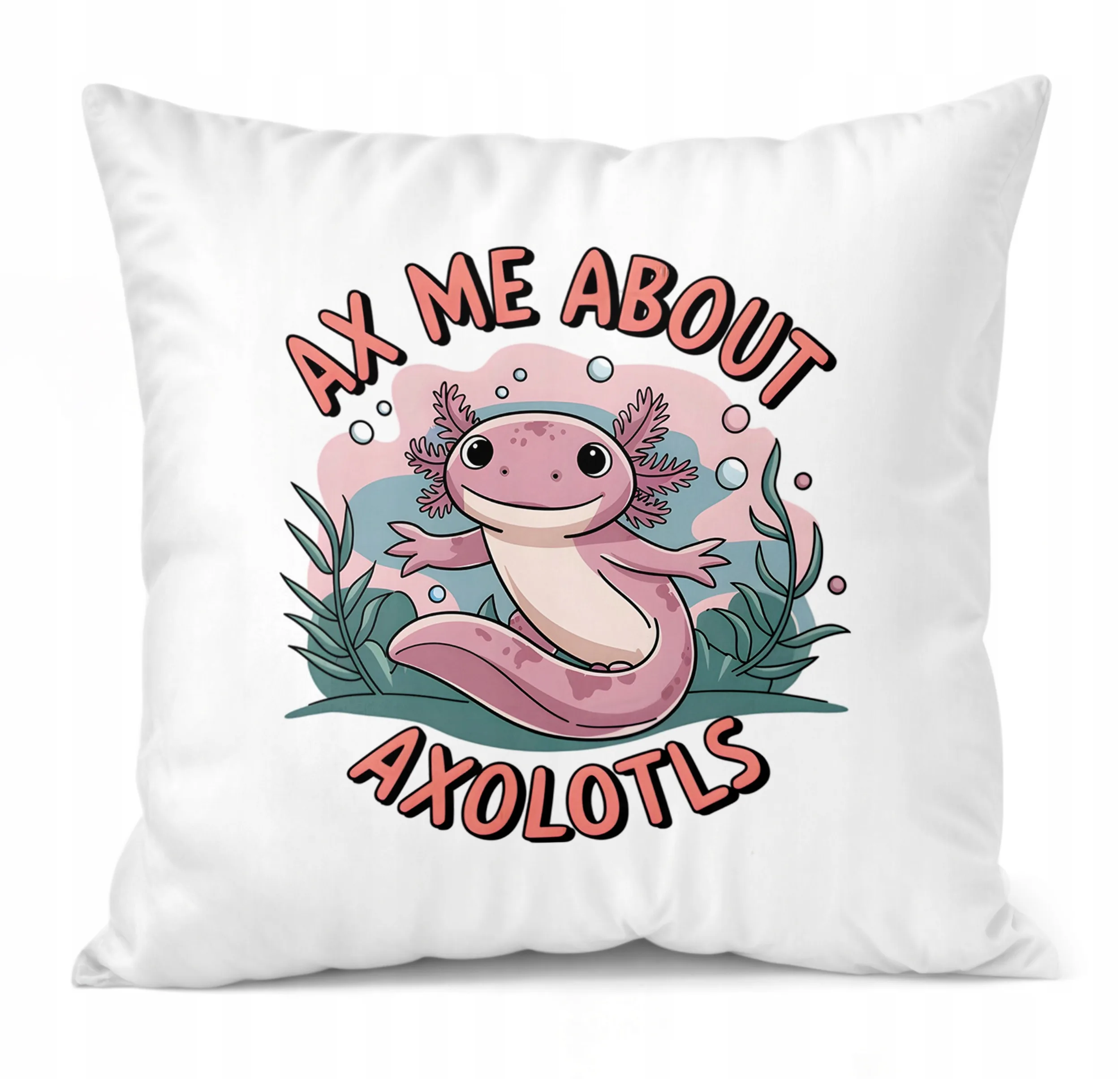 Jasiek dla dzieci fana gier Aksolotl Axolotl Mine craft Różowy Zwierzak