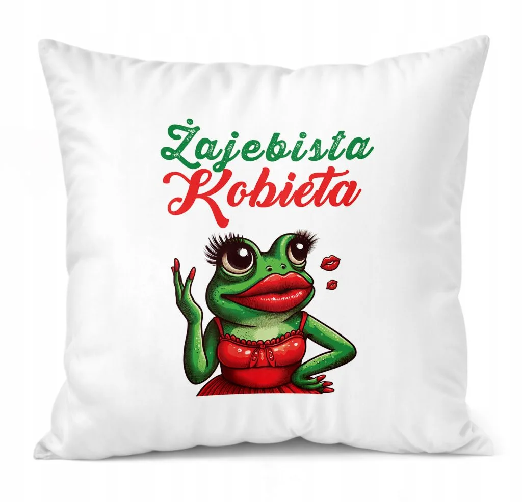 Poduszka 38x38cm Dzień Kobiet Prezent Dla Kobiety Żajebista Kobieta