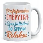 Kubek ceramiczny z okazji Emerytury Dla Emerytki Prezent Upominek