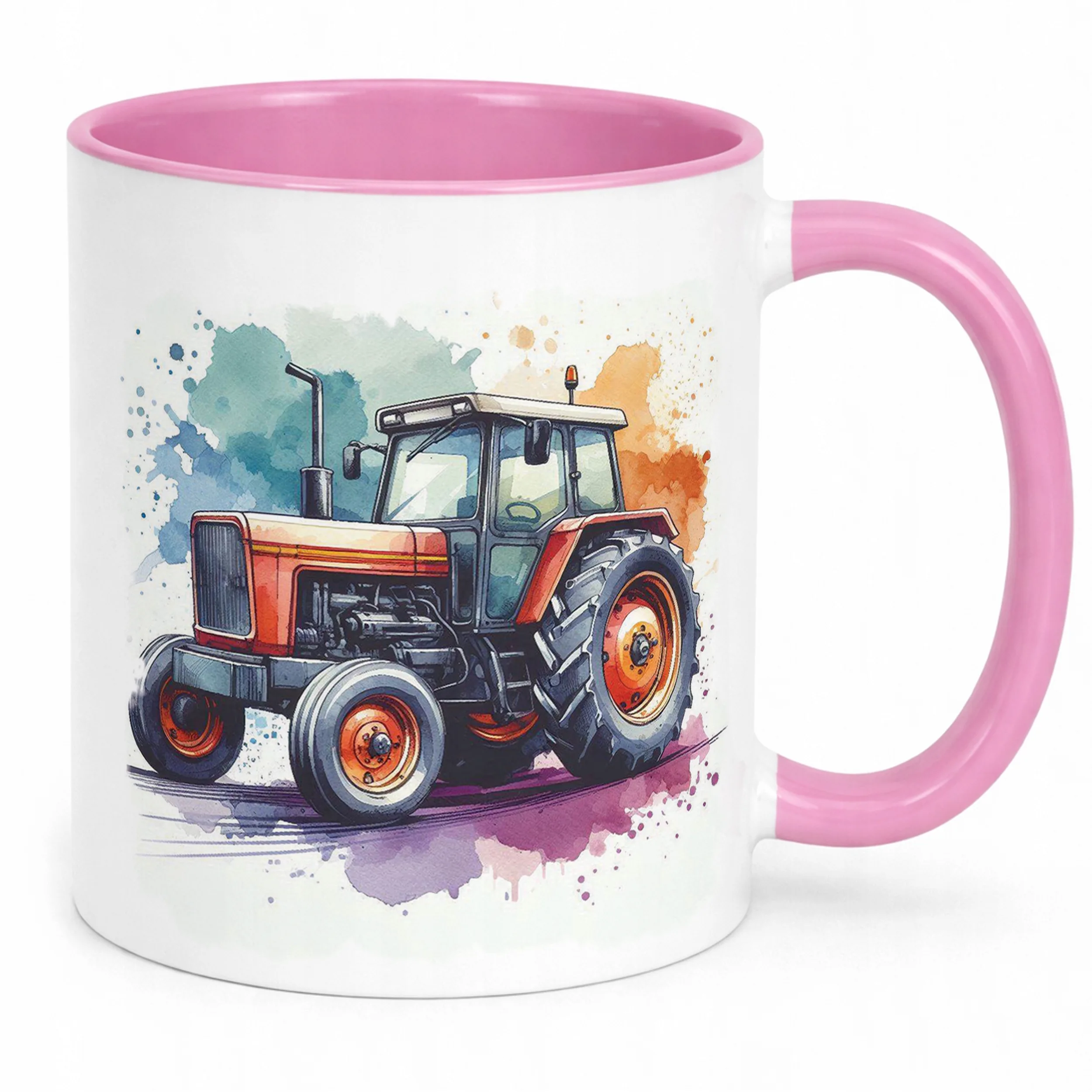 Kubek Różowy Dla Fanów Traktorów Rolników Traktor Prezent Upominek