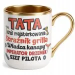 Kubek Premium Złoty Dzień Ojca Dla Taty Majstra Prezent