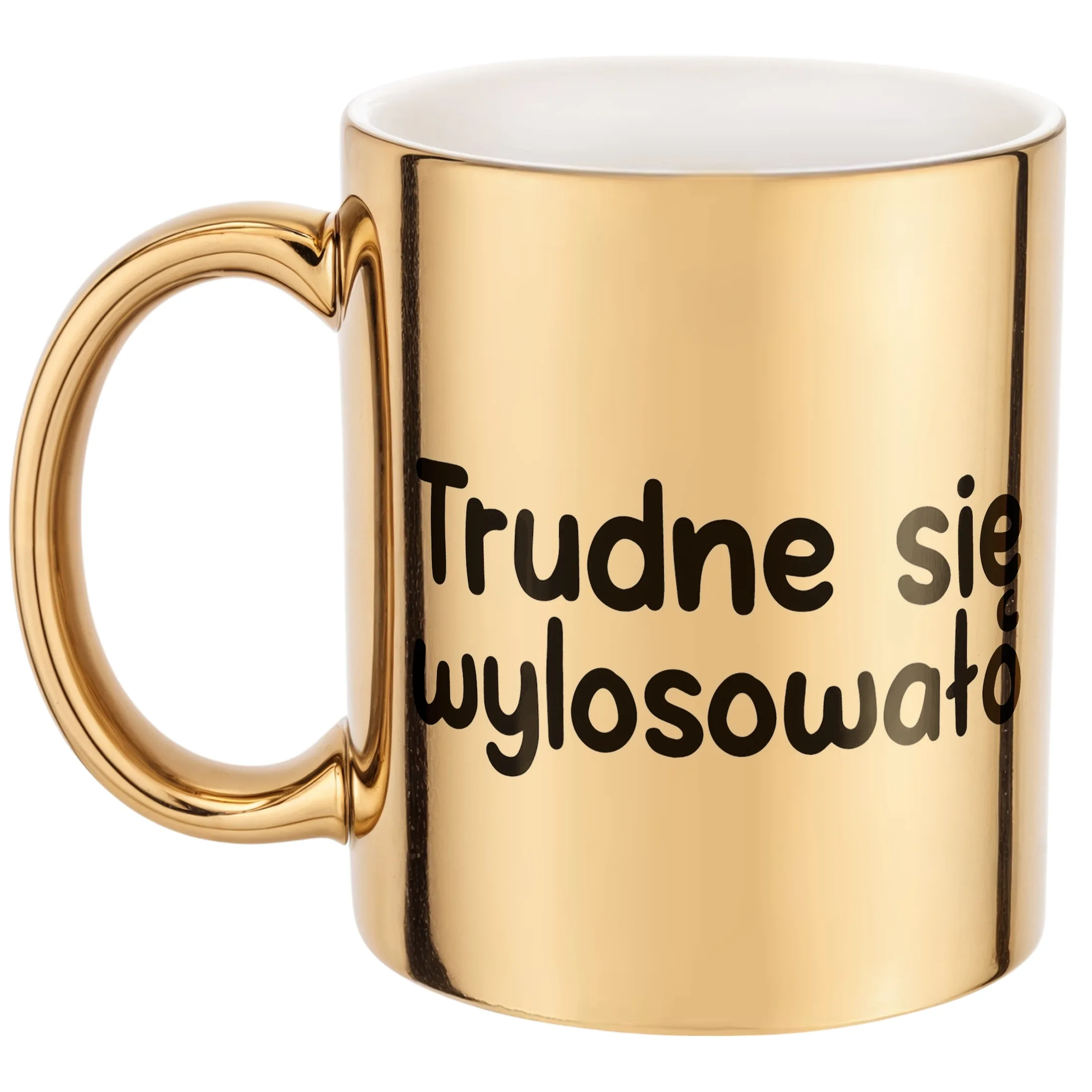 Złoty Kubek Trudne Się Wylosowało Śmieszny Zabawny Prezent