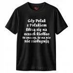 Koszulka czarna męska 1670 Gdy Polak Z Polakiem r. 3XL