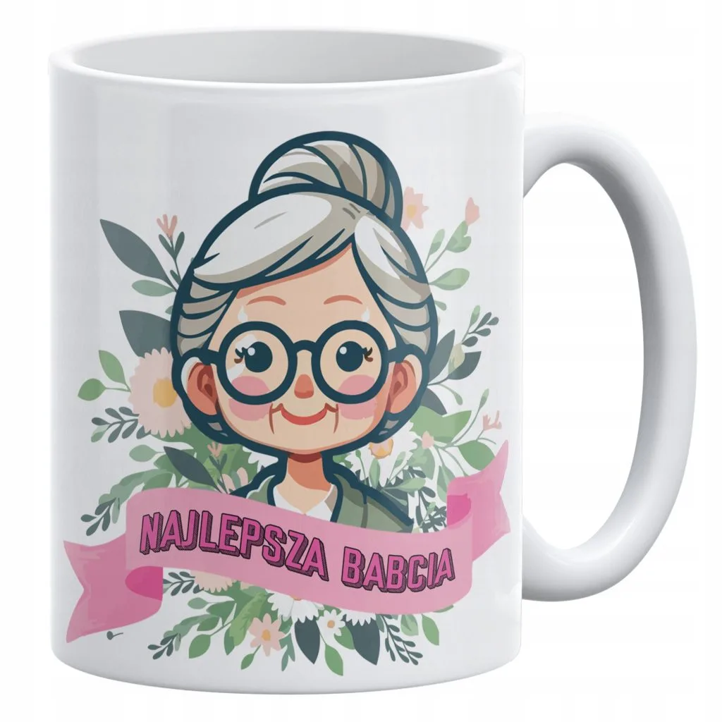Kubek ceramiczny 330 ml Na Dzień Babci Prezent Upominek Najlepsza Babcia