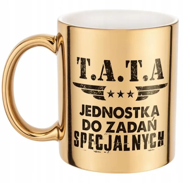 Złoty Kubek Dzień Ojca Dla Taty Tata Jednostka Prezent