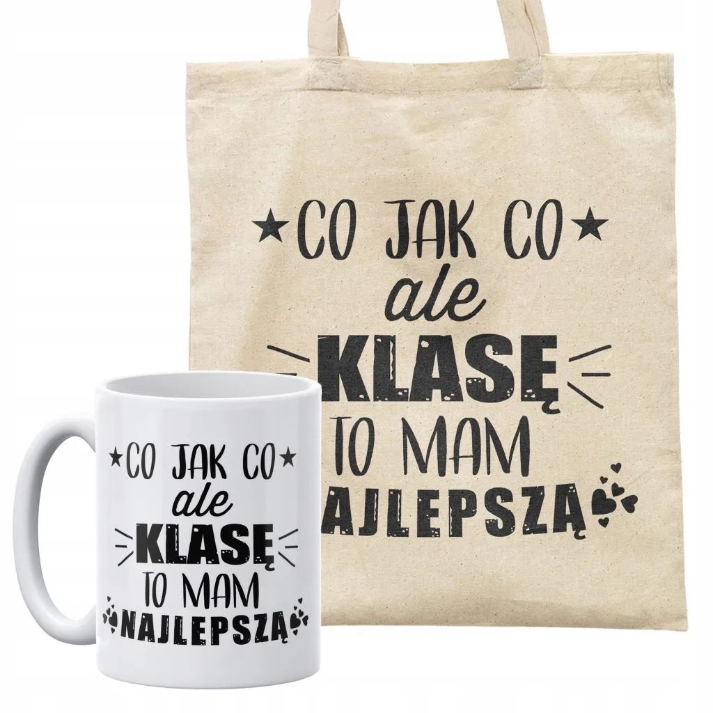Zestaw kubek + torba Dla Wychowawczyni Wychowawcy Dzień Nauczyciela Prezent